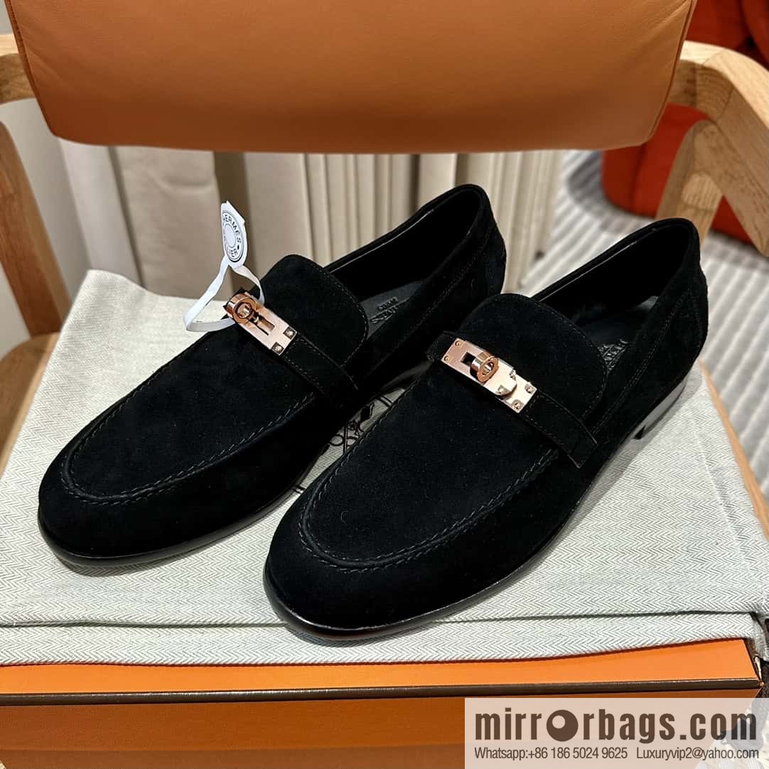 Hermès kelly buckle loafers
