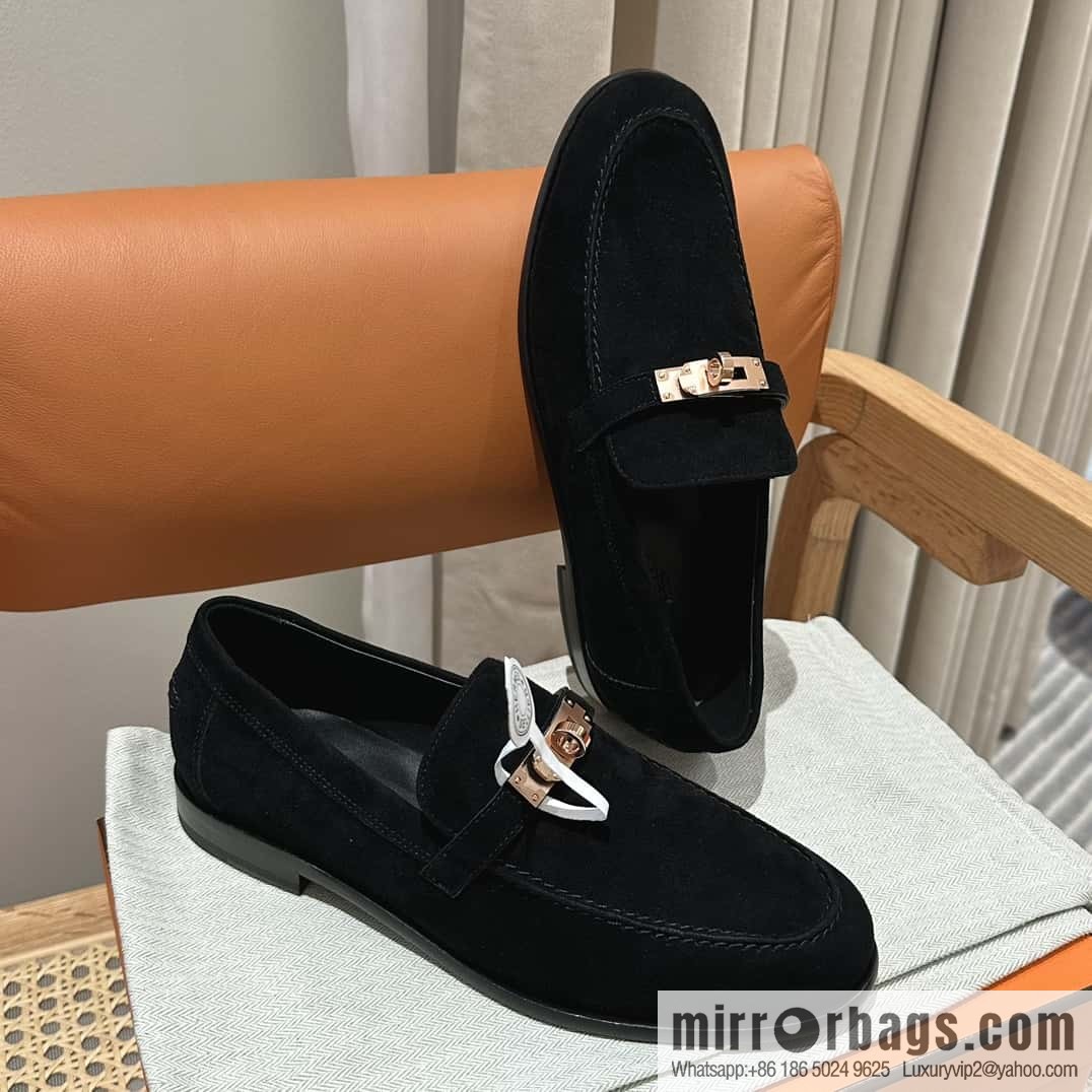 Hermès kelly buckle loafers