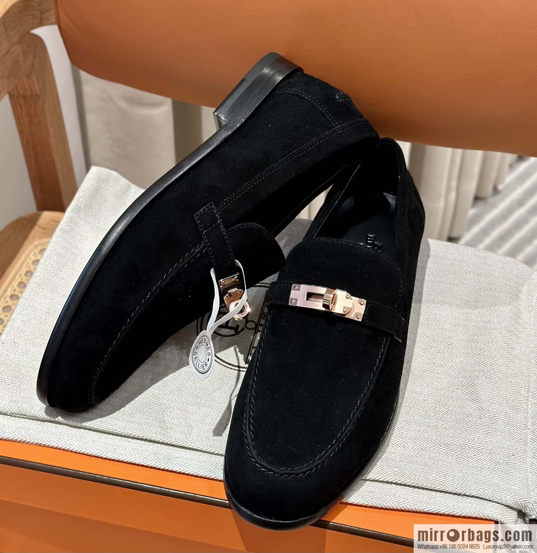Hermès kelly buckle loafers