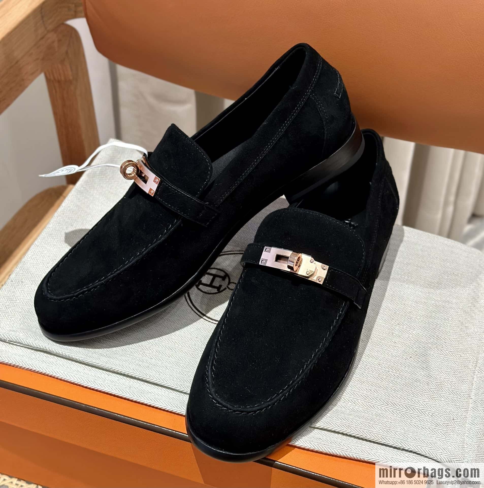 Hermès kelly buckle loafers