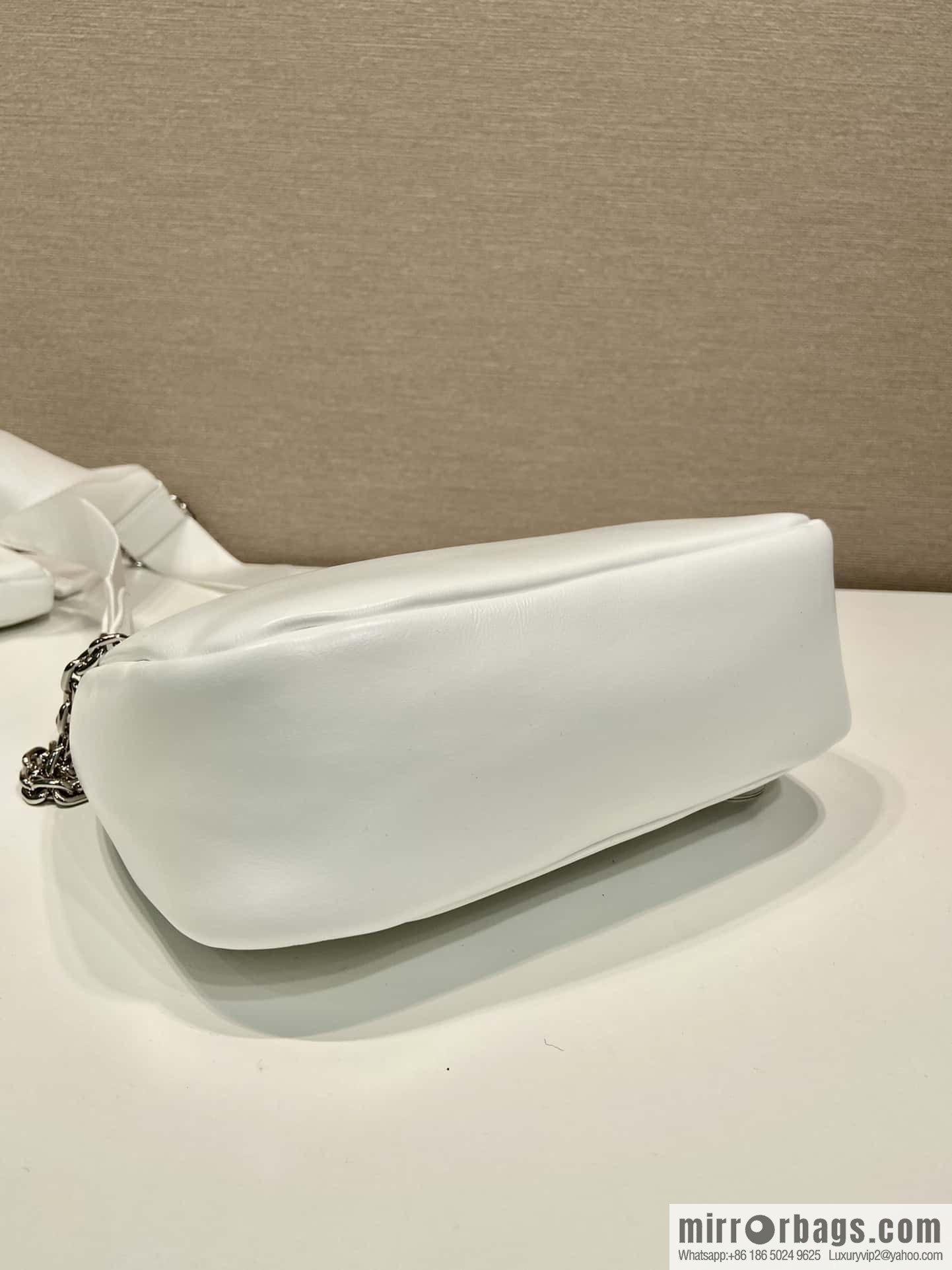 PRADA small sheepskin 3-in-1 ๐ 1BH204 white