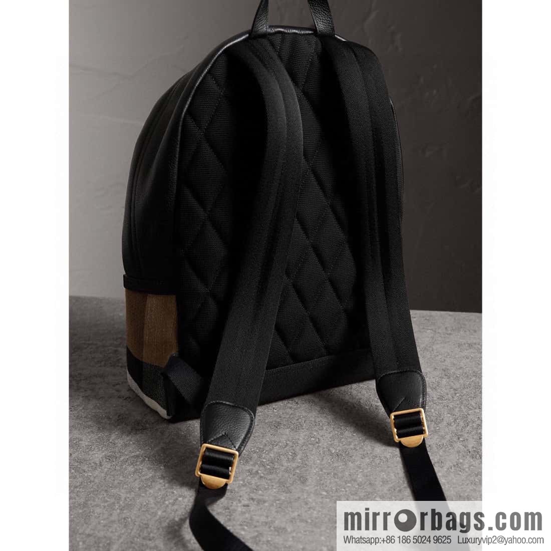 Burberry Burberry Canvas plaid backpack
