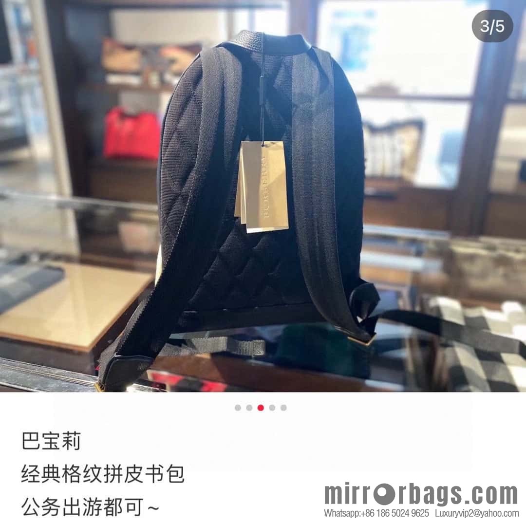 Burberry Burberry Canvas plaid backpack