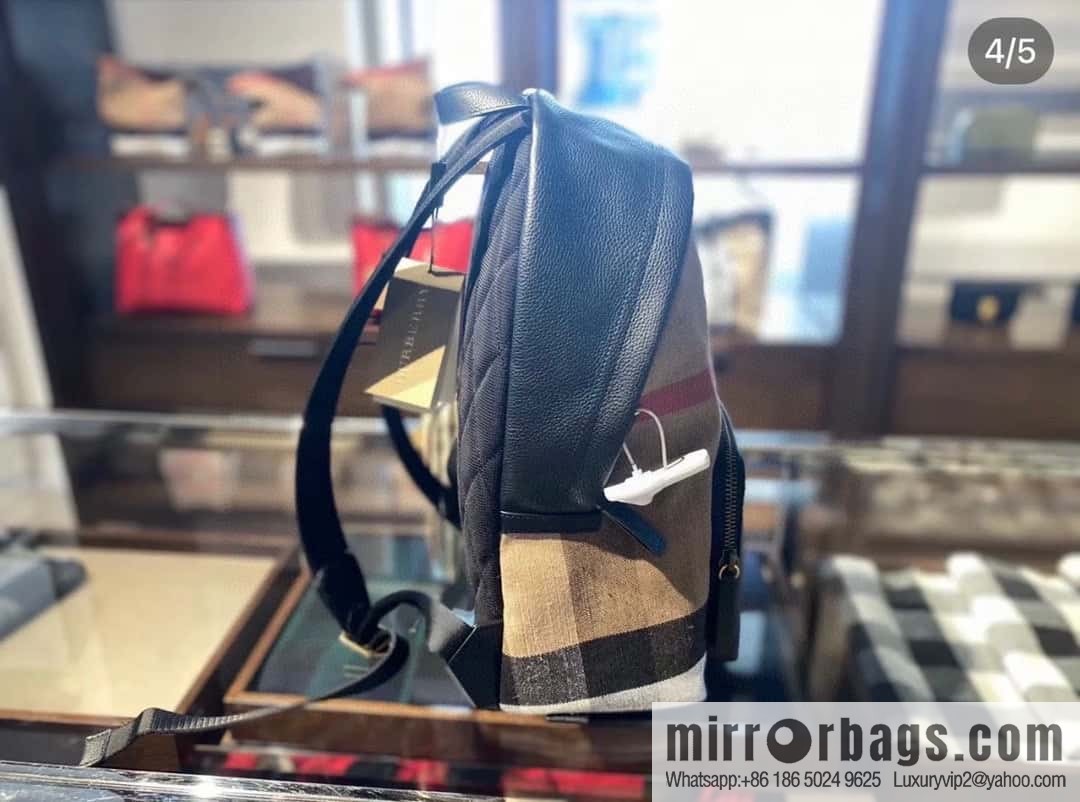 Burberry Burberry Canvas plaid backpack