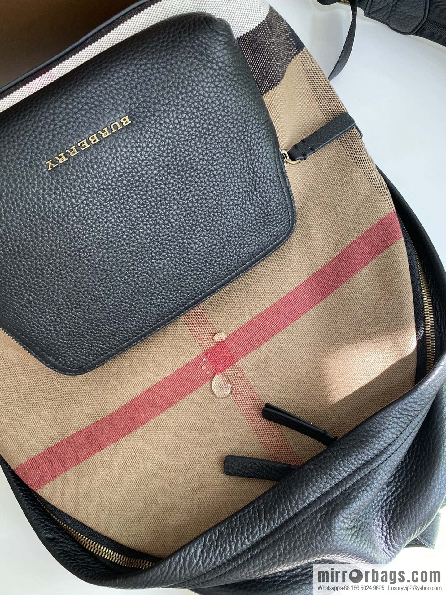 Burberry Burberry Canvas plaid backpack