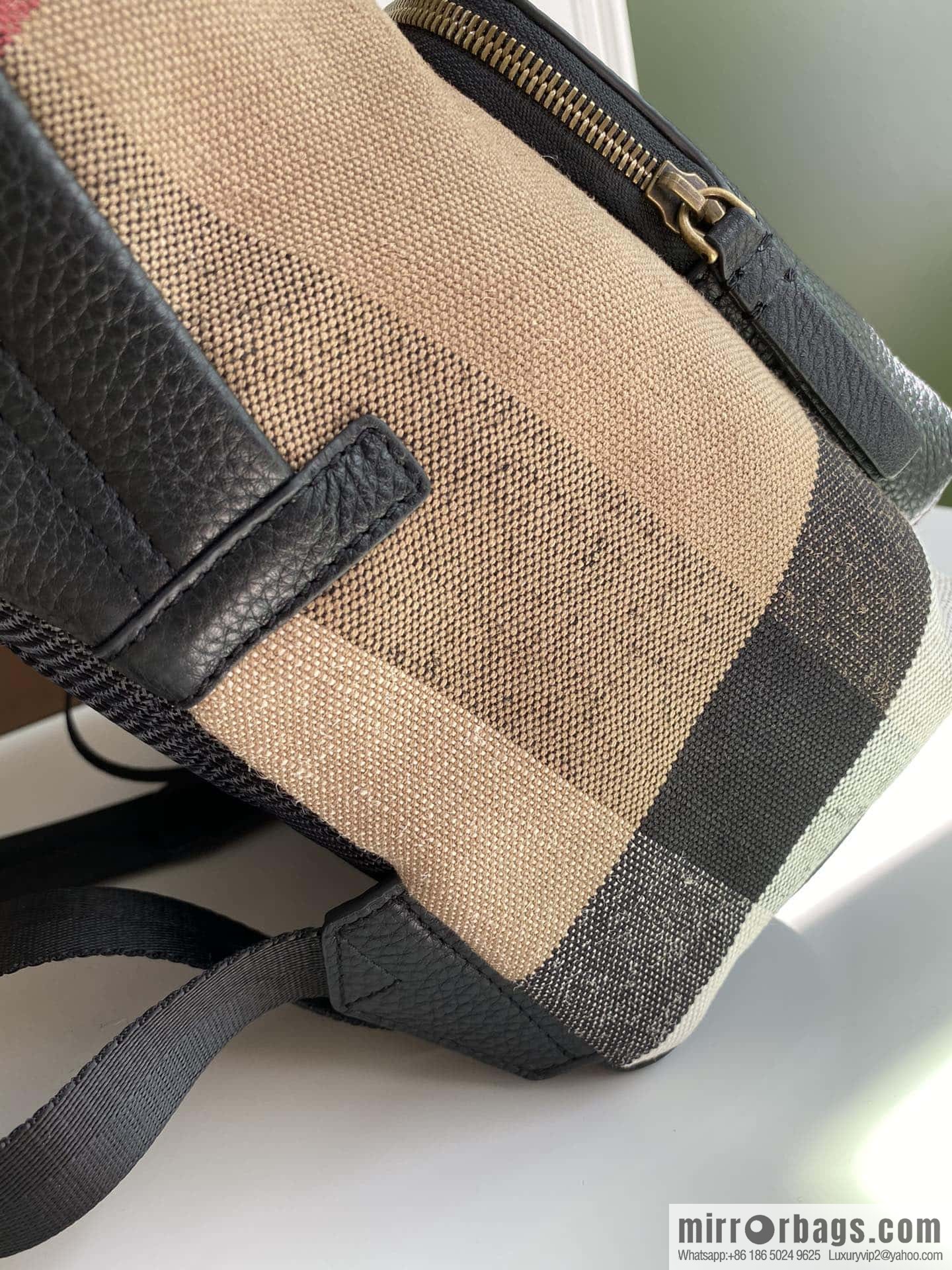 Burberry Burberry Canvas plaid backpack