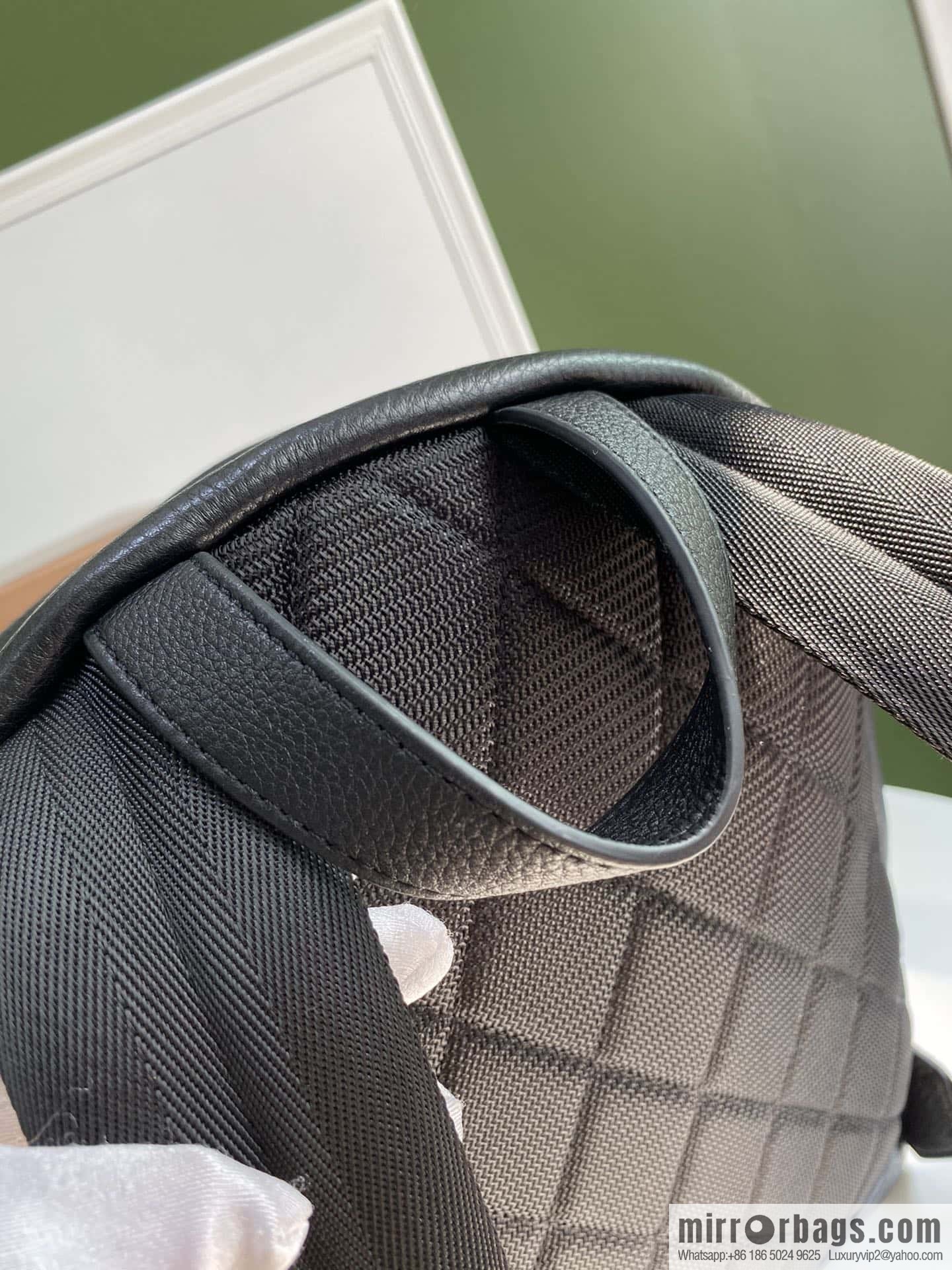 Burberry Burberry Canvas plaid backpack blue