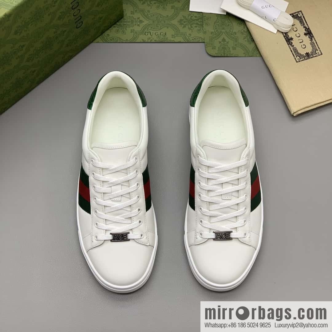GUCCI men's casual white shoes