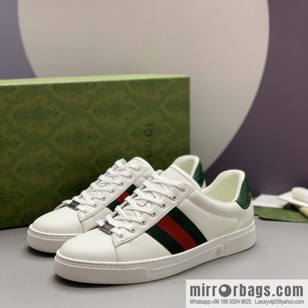 GUCCI men's casual white shoes