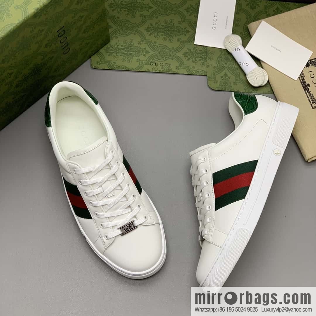 GUCCI men's casual white shoes