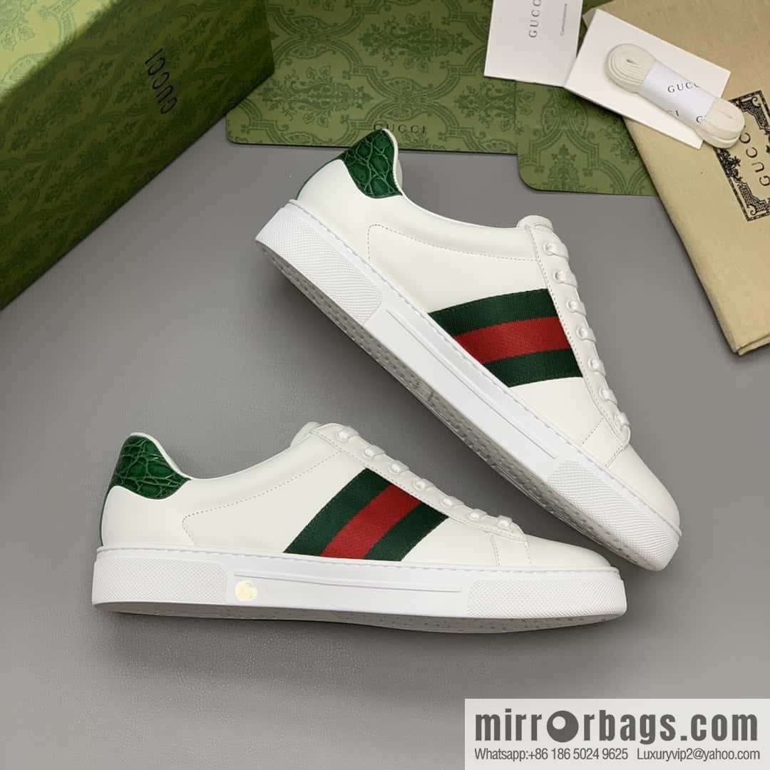 GUCCI men's casual white shoes