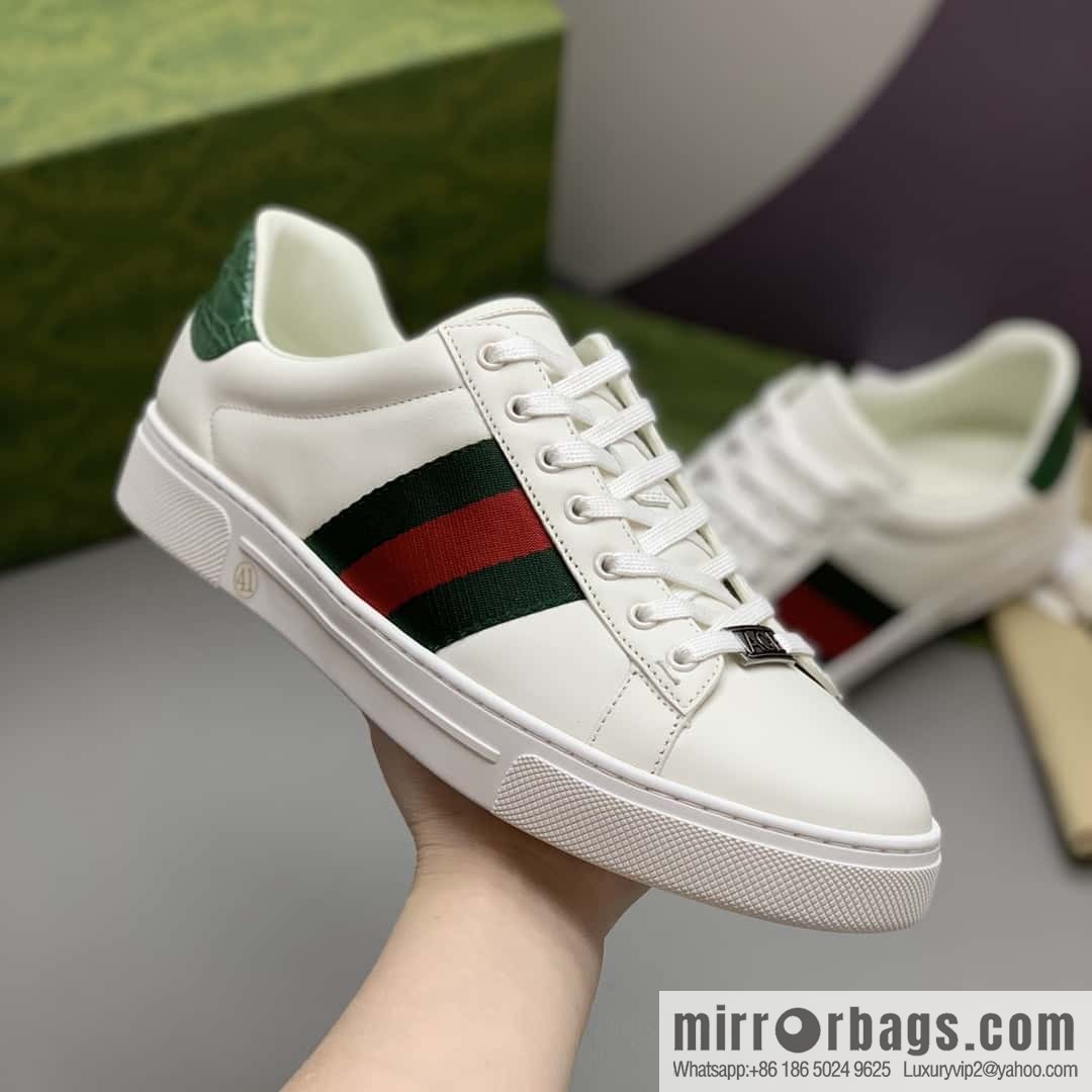 GUCCI men's casual white shoes