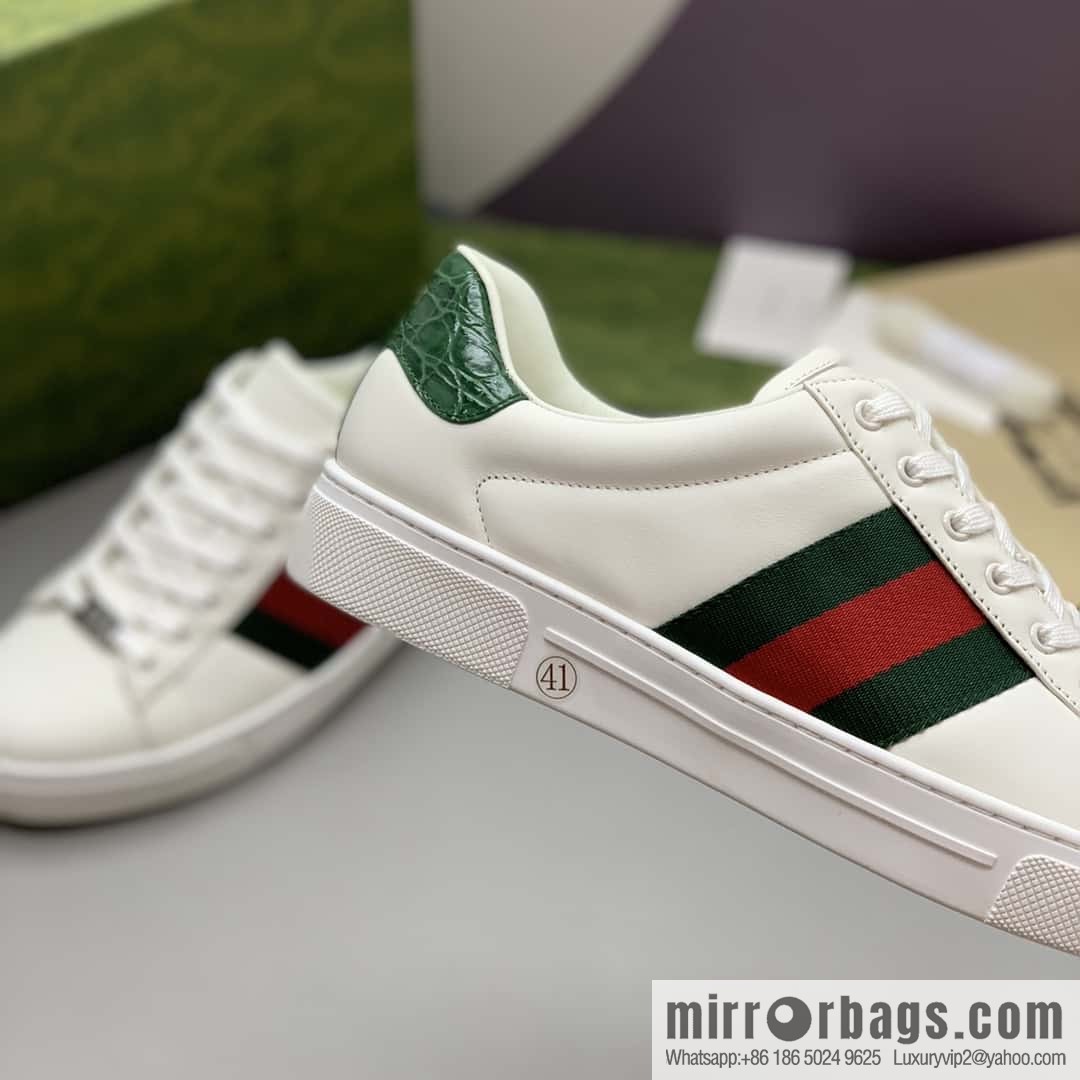 GUCCI men's casual white shoes