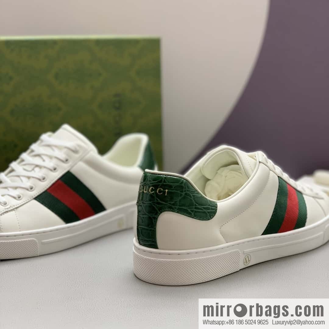 GUCCI men's casual white shoes
