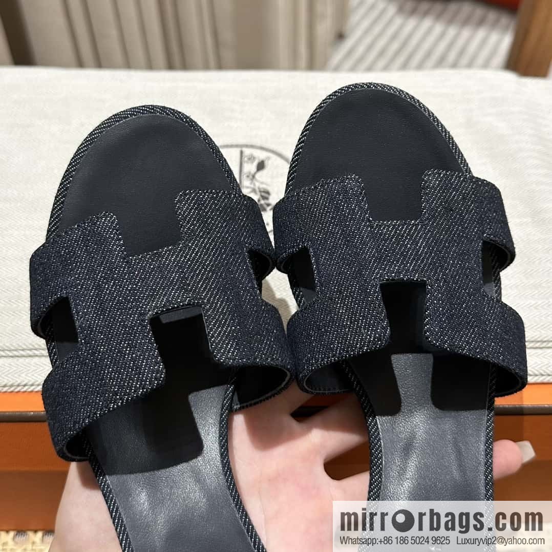 Hermès' latest denim high heels
