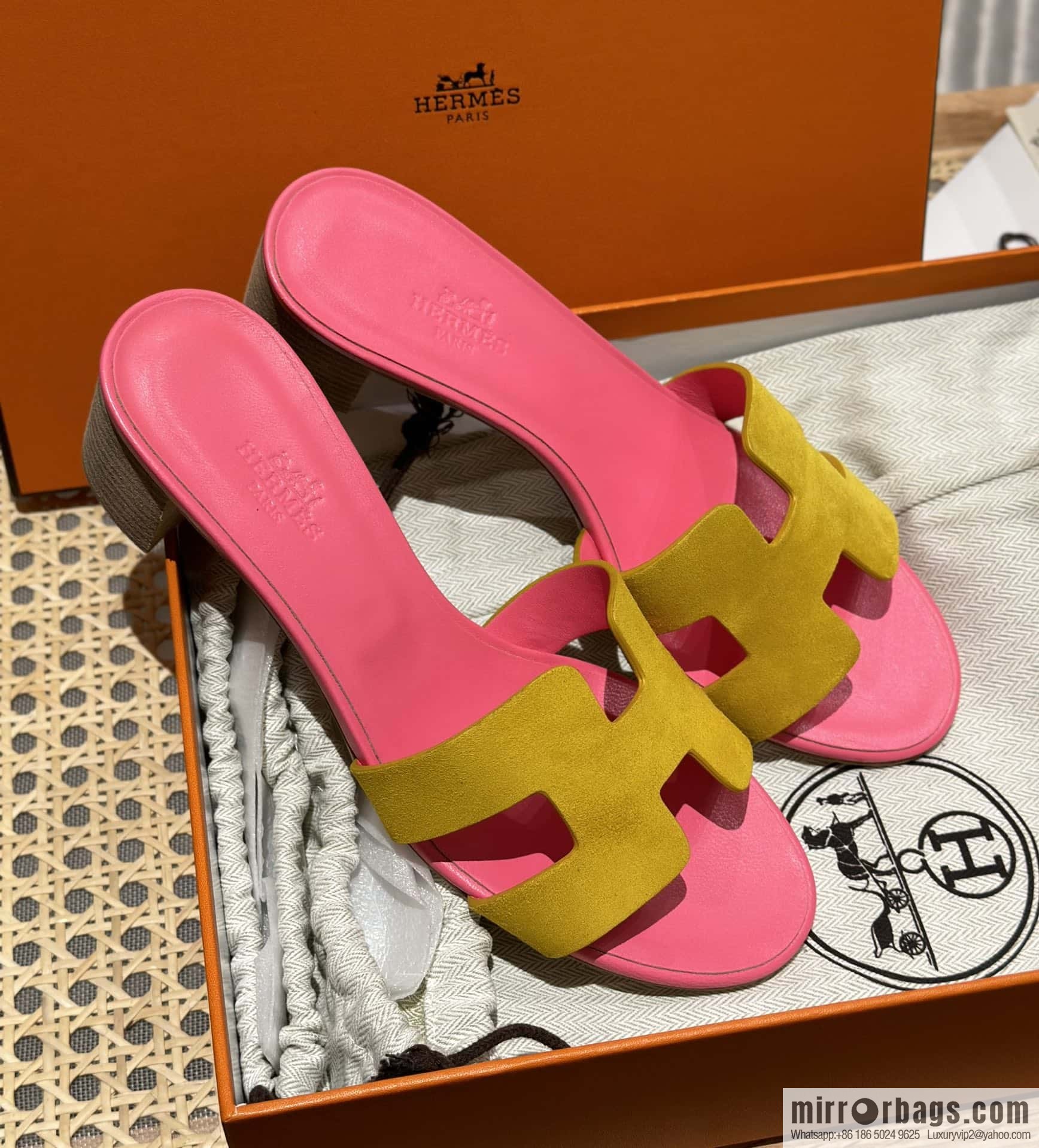 Hermès color-matching high heels