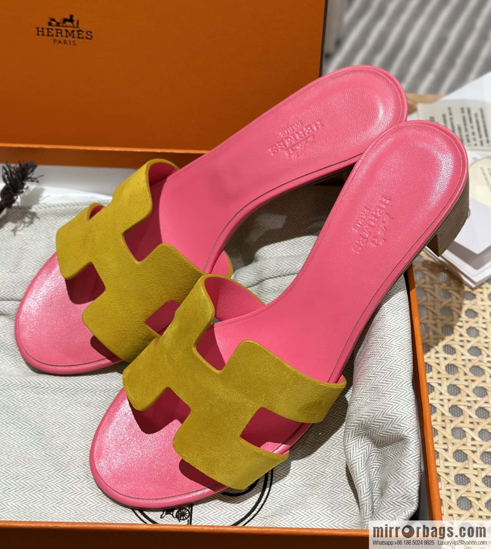 Hermès color-matching high heels