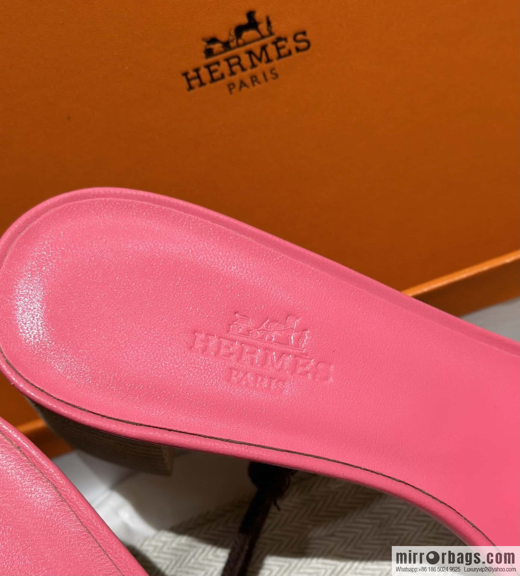 Hermès color-matching high heels