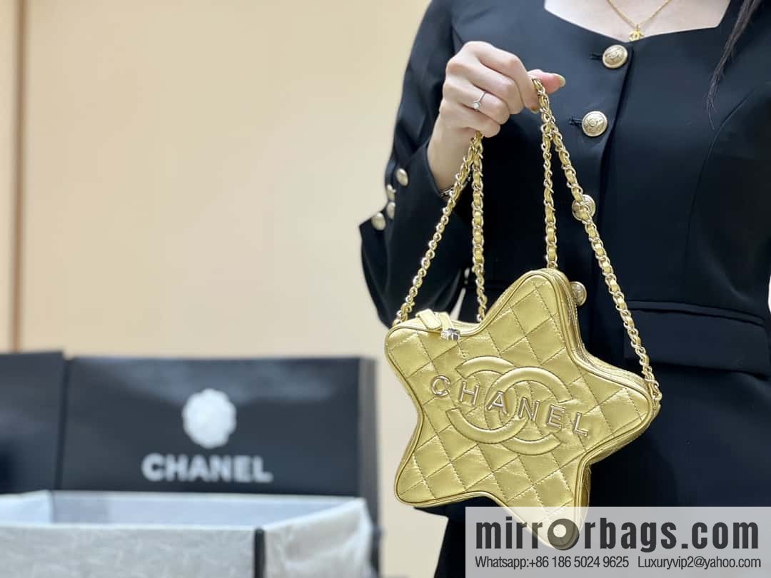 CHANEL 24C early spring vacation series limited edition star bag AS4579 gold