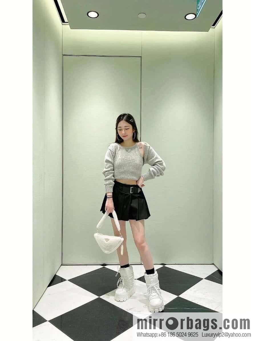 PRADA Prada triangle hair bag ๐ 1NQ044 new goat hair