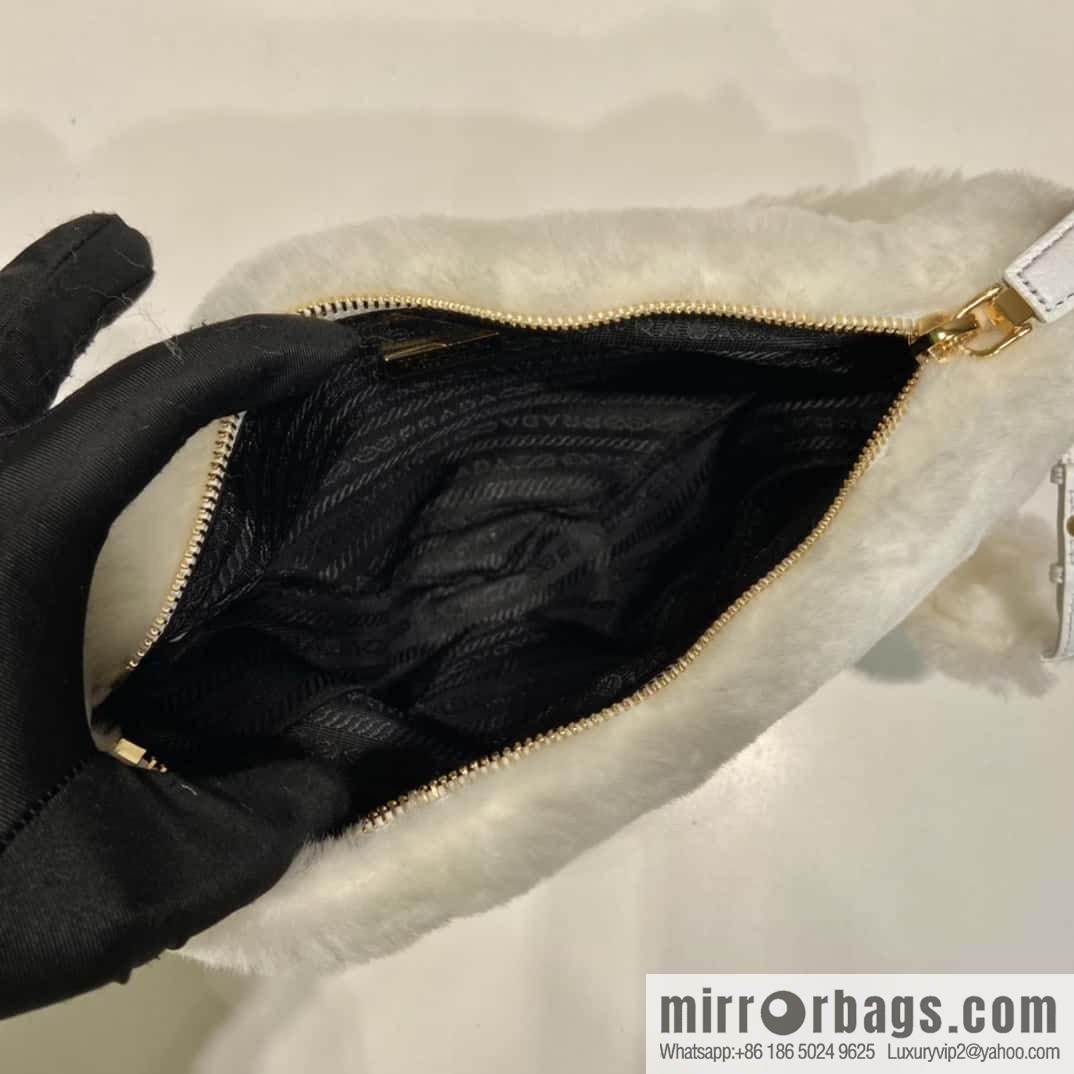 PRADA Prada triangle hair bag ๐ 1NQ044 new goat hair