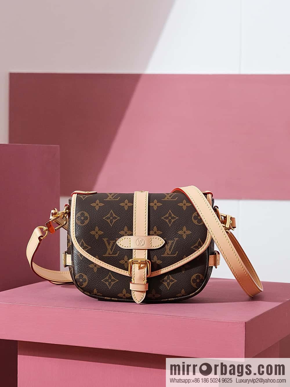 LV M46740 SAUMUR BB Gemini series handbag
