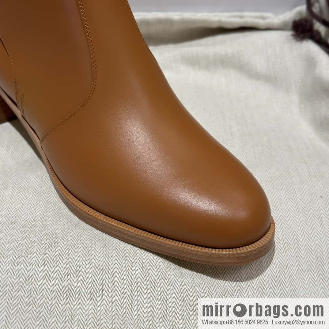 Hermès new autumn and winter kelly buckle high-heeled boots