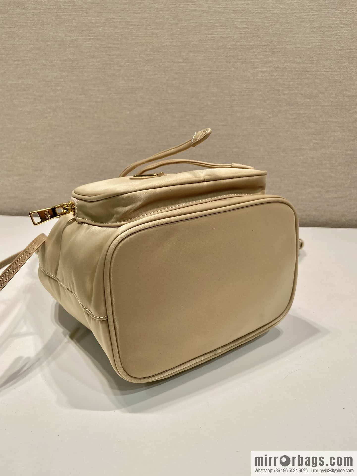 PRADA imported nylon fabric portable/oblique span bag 1BH038 new color