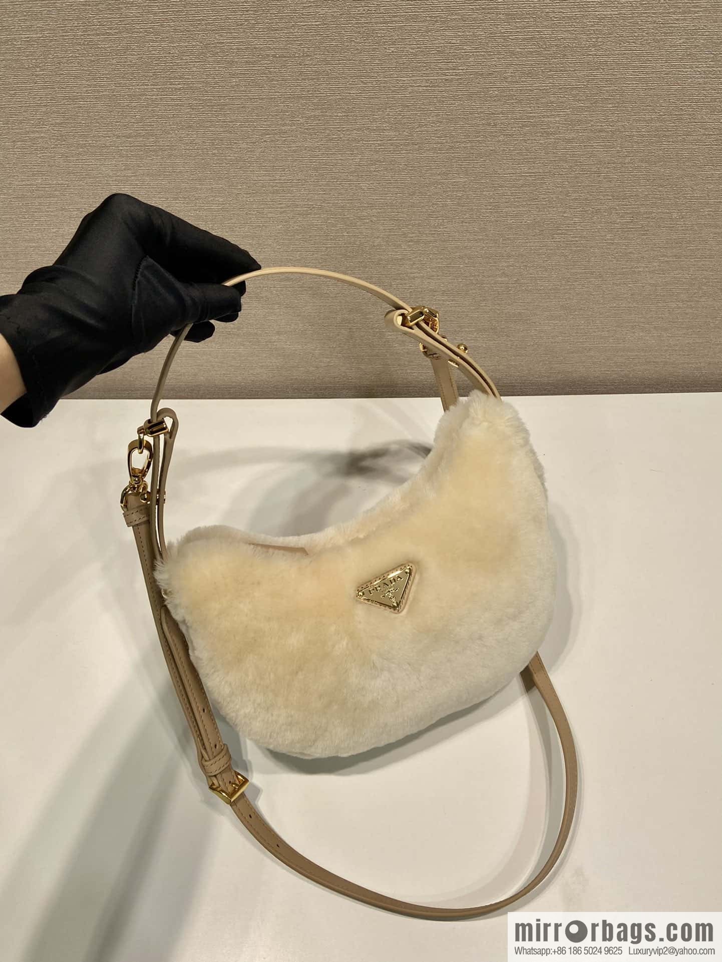 PRADA Moon handbag 🎉 1BC194 shoulder strap/wool