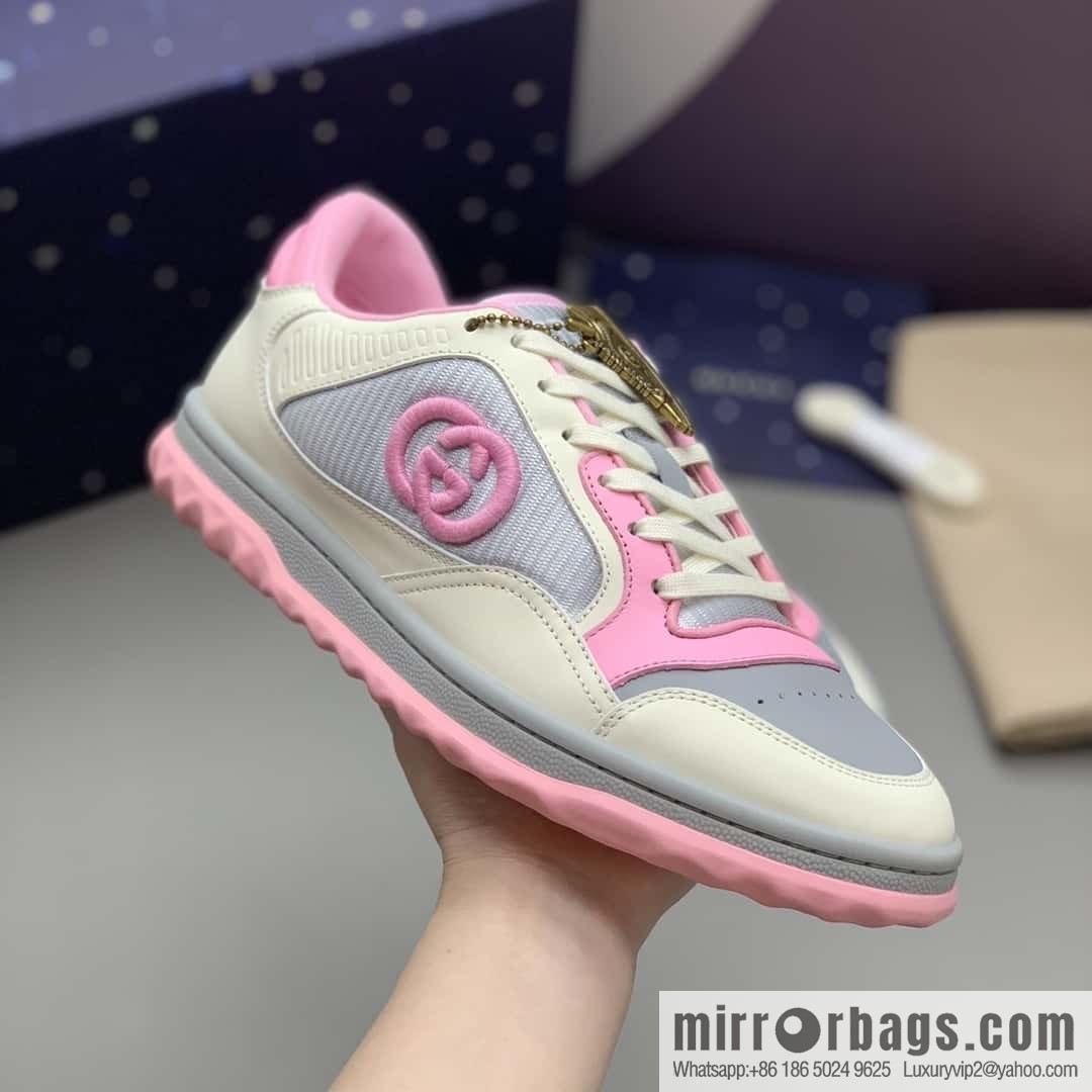 Gucci Gucci, interlocking double G embroidered logo women's sports and leisure shoes