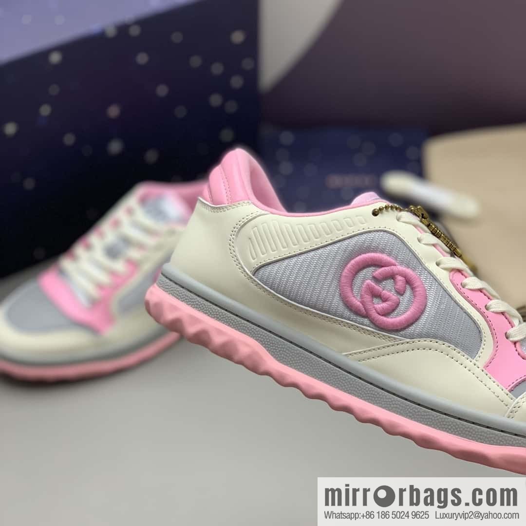 Gucci Gucci, interlocking double G embroidered logo women's sports and leisure shoes
