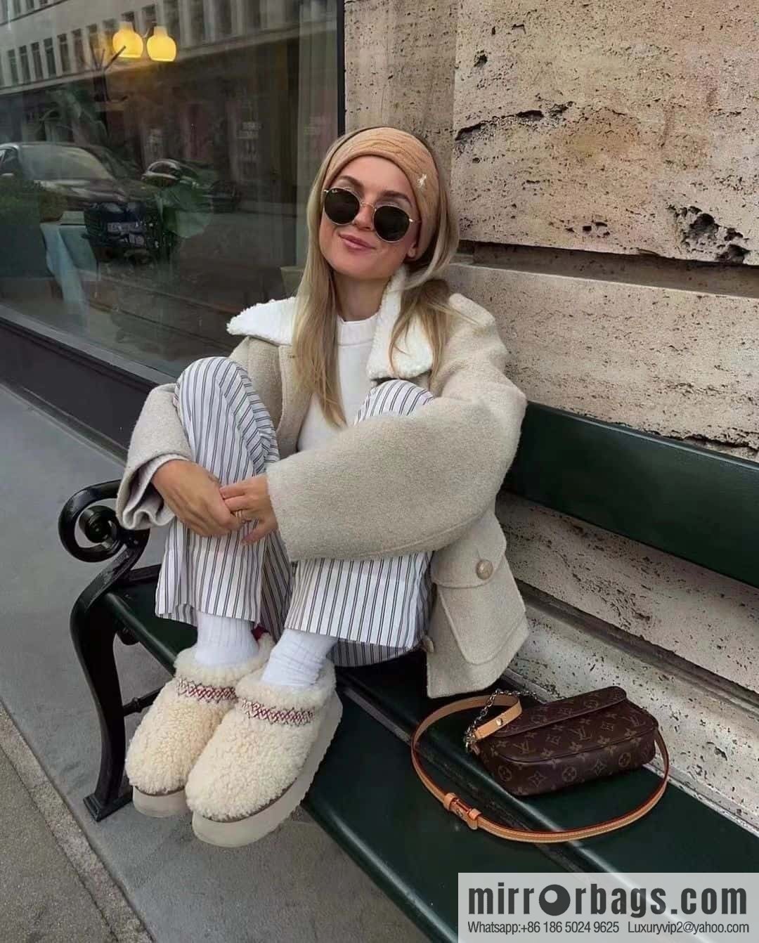 UGG Fall/Winter Teddy 🐻 Curly Tats Thick Bottom Fluffy Slippers