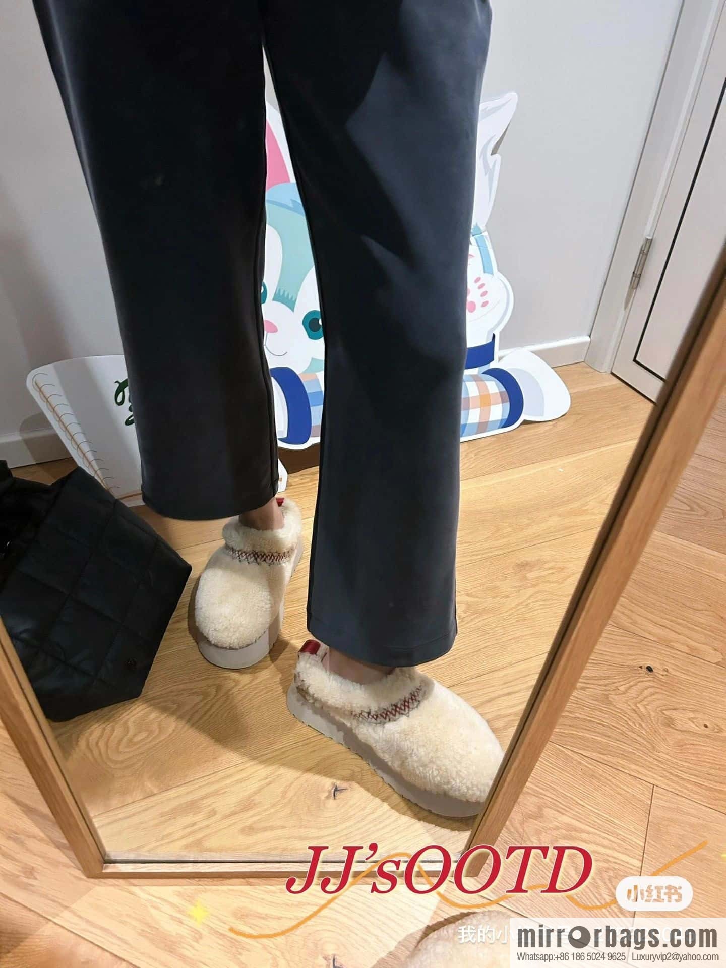 UGG Fall/Winter Teddy 🐻 Curly Tats Thick Bottom Fluffy Slippers