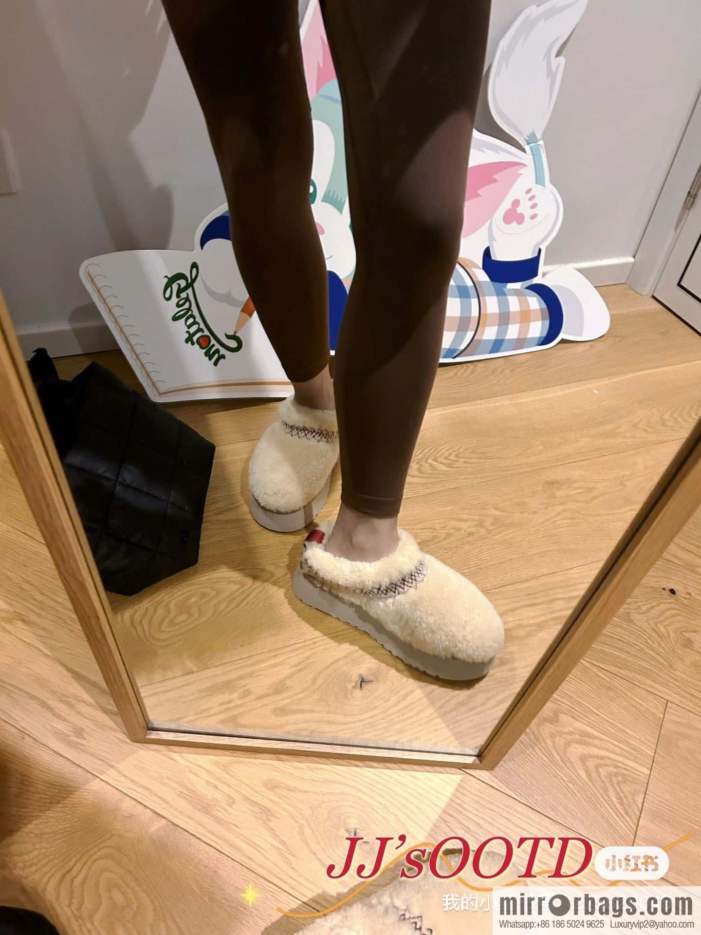 UGG Fall/Winter Teddy 🐻 Curly Tats Thick Bottom Fluffy Slippers