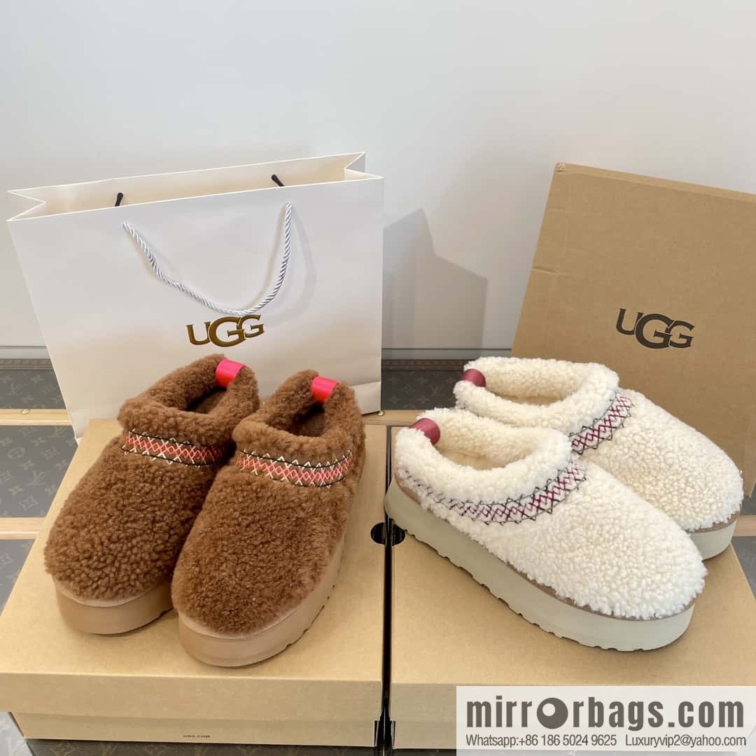 UGG Fall/Winter Teddy 🐻 Curly Tats Thick Bottom Fluffy Slippers