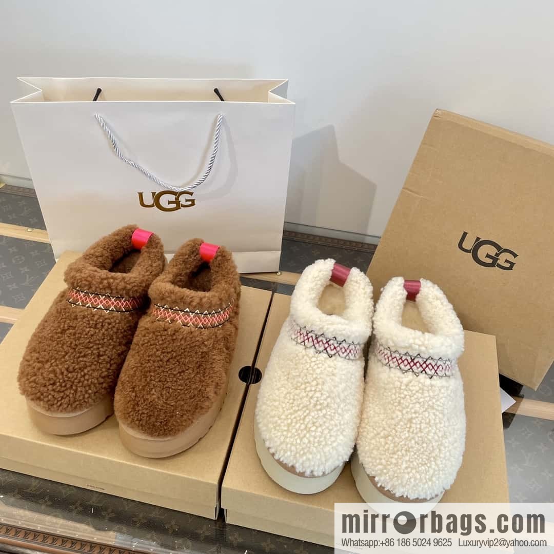 UGG Fall/Winter Teddy 🐻 Curly Tats Thick Bottom Fluffy Slippers