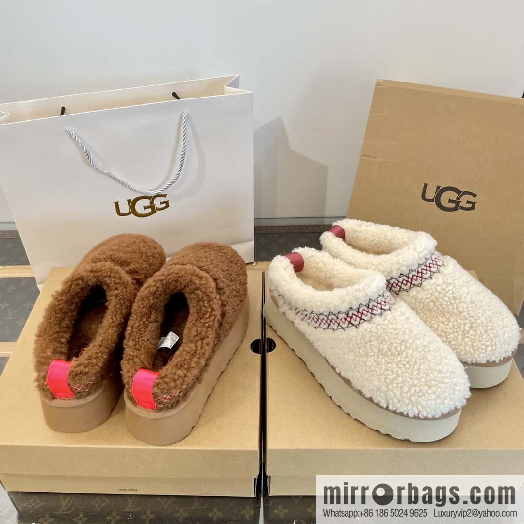 UGG Fall/Winter Teddy 🐻 Curly Tats Thick Bottom Fluffy Slippers