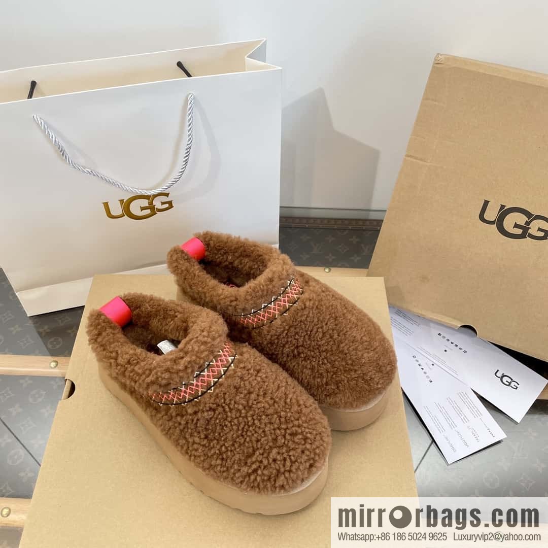 UGG Fall/Winter Teddy 🐻 Curly Tats Thick Bottom Fluffy Slippers