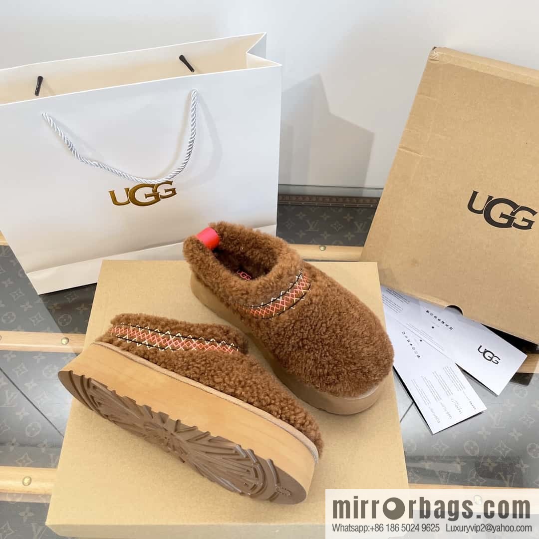 UGG Fall/Winter Teddy 🐻 Curly Tats Thick Bottom Fluffy Slippers