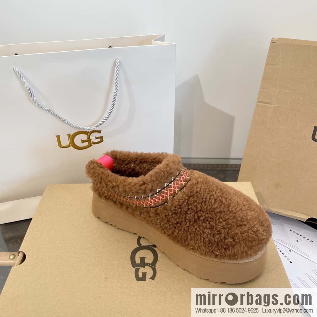UGG Fall/Winter Teddy 🐻 Curly Tats Thick Bottom Fluffy Slippers
