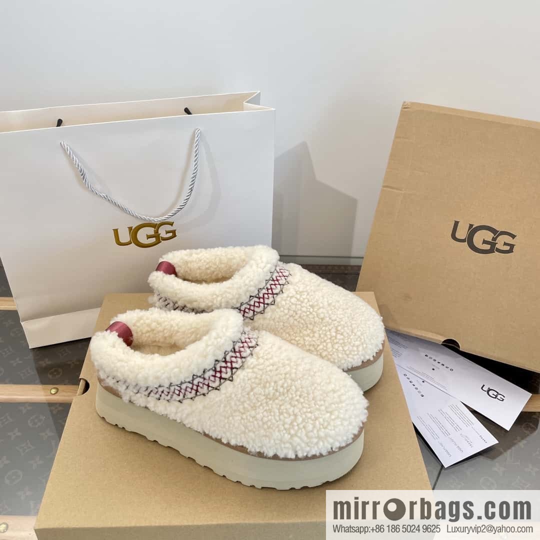 UGG Fall/Winter Teddy 🐻 Curly Tats Thick Bottom Fluffy Slippers