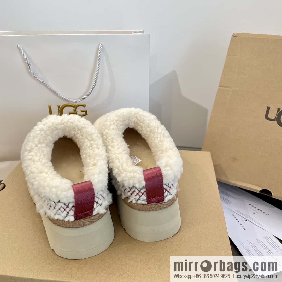 UGG Fall/Winter Teddy 🐻 Curly Tats Thick Bottom Fluffy Slippers