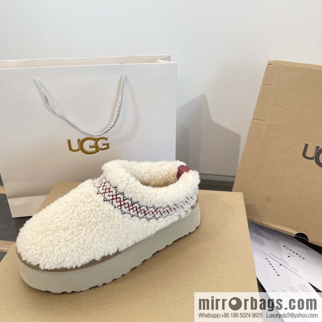 UGG Fall/Winter Teddy 🐻 Curly Tats Thick Bottom Fluffy Slippers