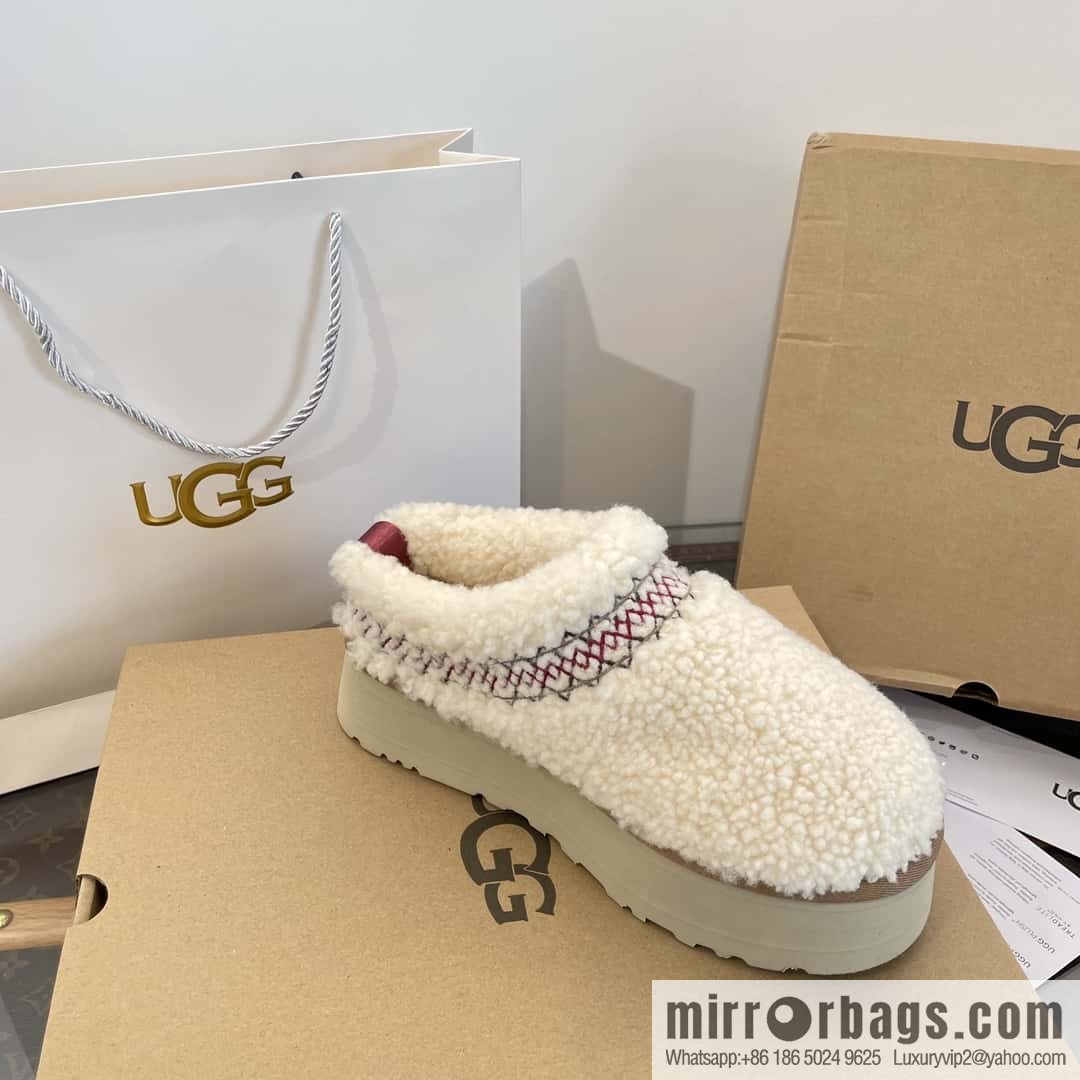 UGG Fall/Winter Teddy 🐻 Curly Tats Thick Bottom Fluffy Slippers