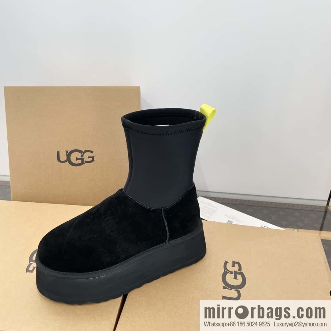 UGG Autumn and winter thick-soled fluffy pencil deep boots
