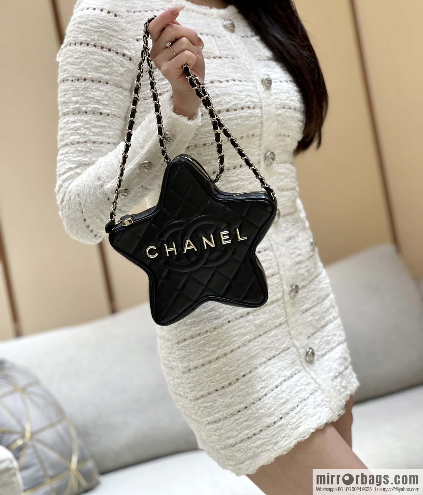CHANEL 24C Early Spring Vacation Series Limited Edition Star Bag AS4579 black