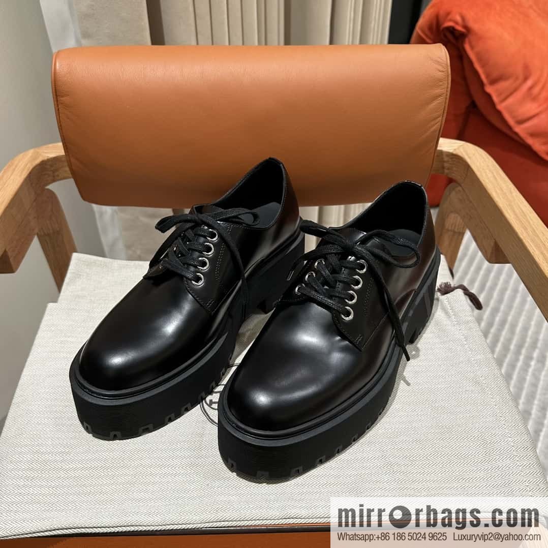 Hermès H new autumn and winter Hariston Oxford shoes
