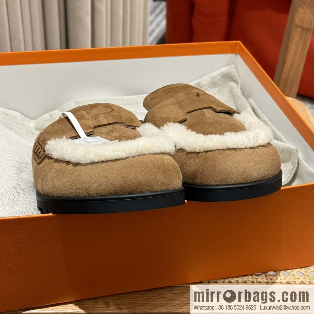 Hermès H Birkenstock New Baotou Slippers