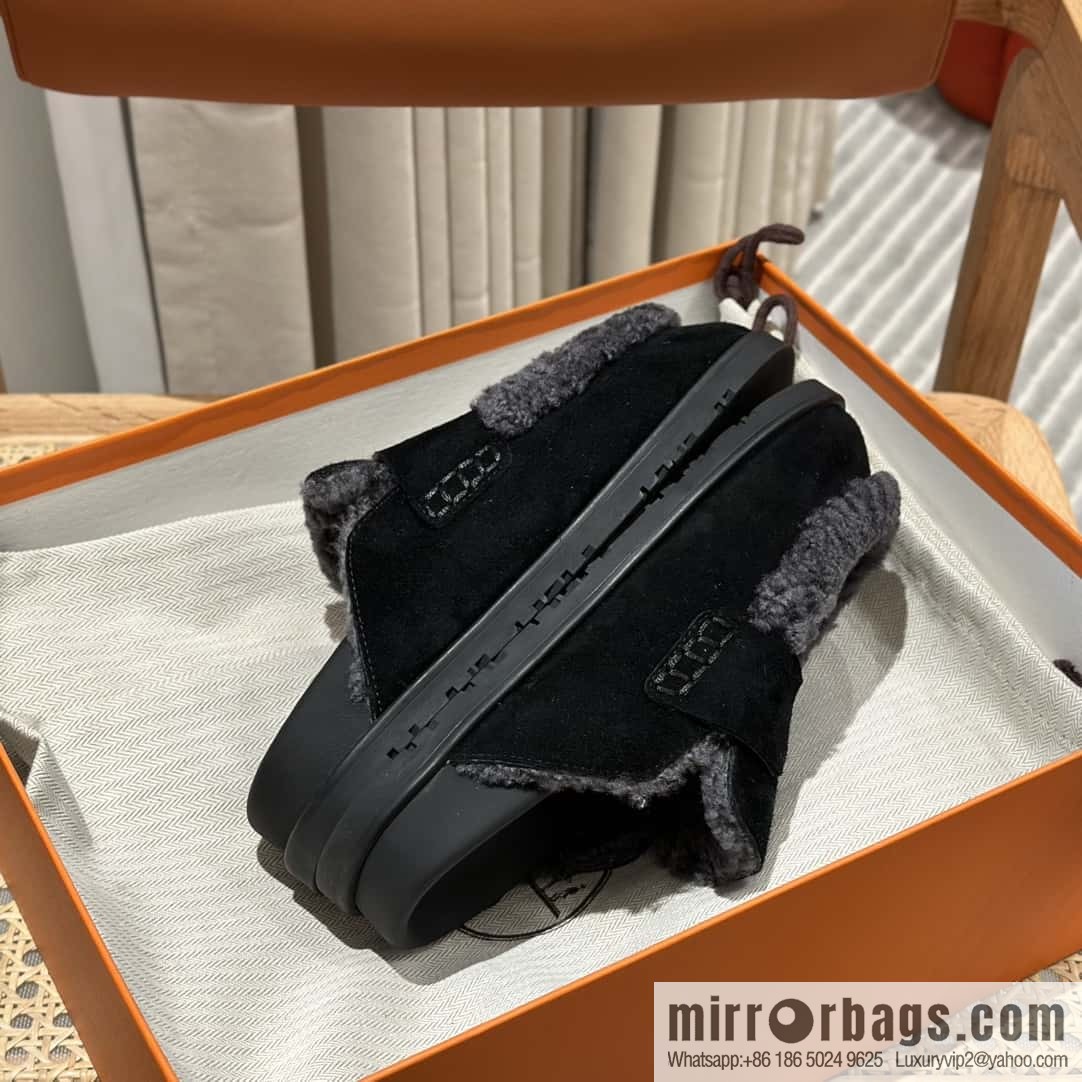Hermès H Birkenstock New Baotou Slippers