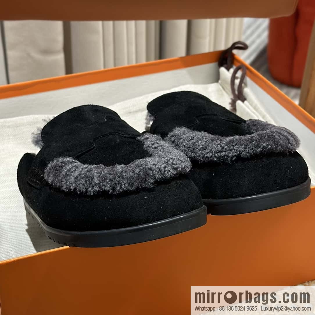 Hermès H Birkenstock New Baotou Slippers